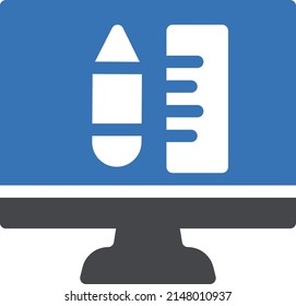 icono de color de glifo vector de diseño