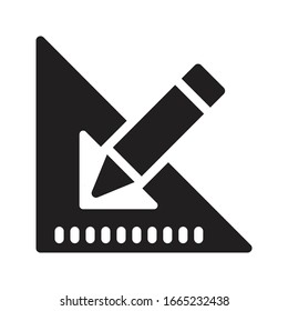 icono plano de glifo vectorial de diseño 