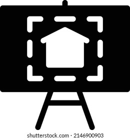 icono plano de glifos vectoriales de diseño