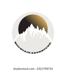 design vector graphic off logo mountain, perfect for your logo design and others