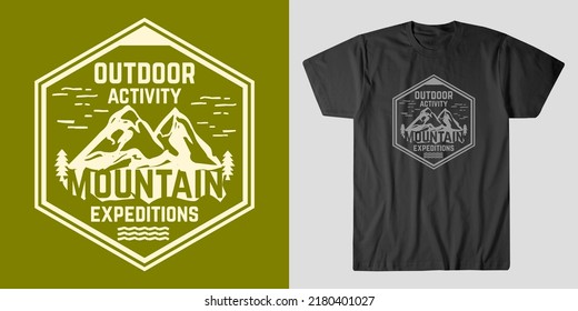 Design vector graphic of  outdoor activity perfect for printing of sticker,tshirt,poster,banner,label,logo,emblem,brand logo etc. 