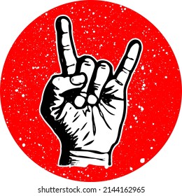 Design Vector Graphic Of Rock N Roll
Hand Sign Perfect For Printing Of Sticker,tshirt,poster,banner,label,etc.