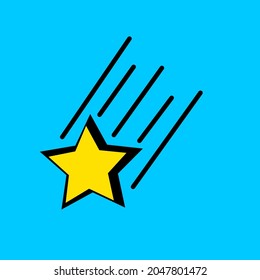 Gráfico De Ilustración Vector De La Estrella De Tiroteo.