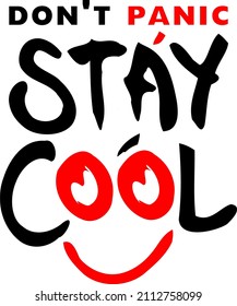 Design vector graphic of stay cool typography perfect for printing of sticker,tshirt,poster,etc.