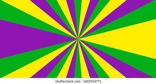 Design vector graphics, green stripes, purple, yellow Radiant like the sun
