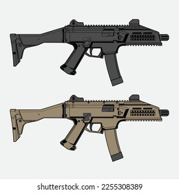 Design-Vektorpistole CZ Scorpion mit zwei Farbvarianten	