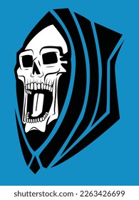 design vector head skull illustration