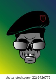 design vector head skull police illustration
