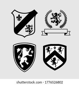 design vector heraldic emblem collection for embroidery ect