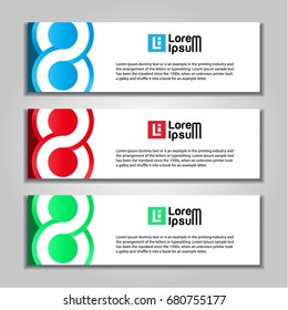 design vector horizontal banner web template