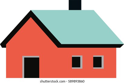 Design vector house on a white background.