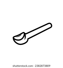 Design vector ice cream scoop in white background