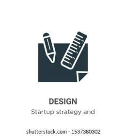 Design vector icon on white background. Flat vector design icon symbol sign from modern startup strategy and success collection for mobile concept and web apps design.