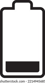 batería de teléfono de icono vector de diseño