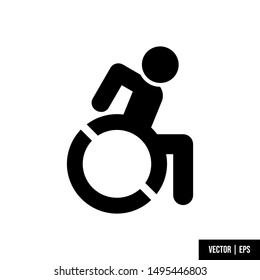 Design vector icon wheel chair
