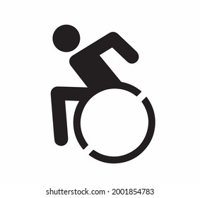 Design vector icon wheel chair