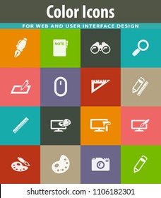 Design vector icons for user interface design