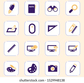 Design vector icons for user interface design