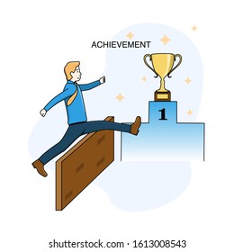 Design vector illustration achievement target
