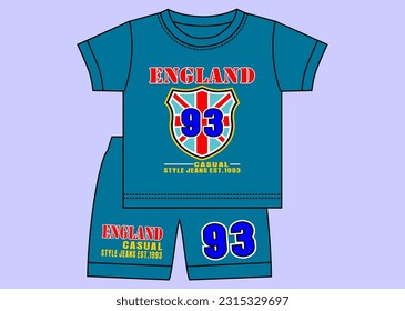  Diseño de ilustraciones vectoriales para conjuntos de ropa para niños