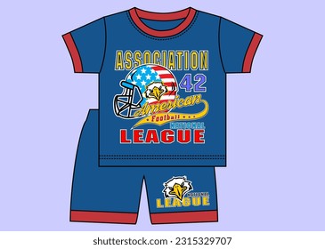  Diseño de ilustraciones vectoriales para conjuntos de ropa para niños