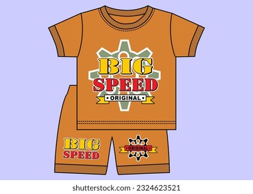  Design vector illustration artwork for kids clothing set