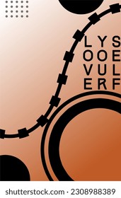 Design, Vektorgrafik-Hintergrund mit Kreise, die zwischen Ecken überschneiden 