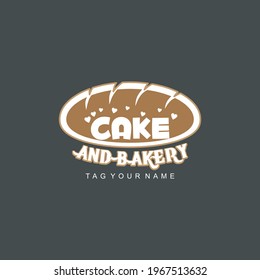 design vector illustration of the bakery and cake logo.
