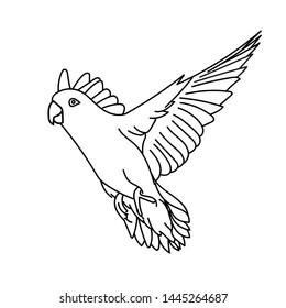 design vector illustration of a bird with a line style, and with printable vector..