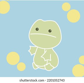 design vector illustration of drawing frog