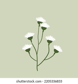 ilustración vectorial de diseño hermosa flor