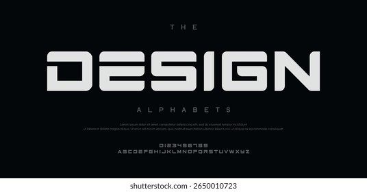 Design vector illustration of font family
