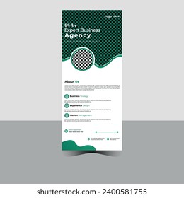  design Vector illustration Geometric biology template brochure infographics business flyer Standee vertical x-banner advertising.Abstract banner Roll up banner biology 