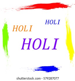 design vector illustration for Holi celebration