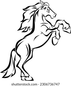 Design vector illustration of horse