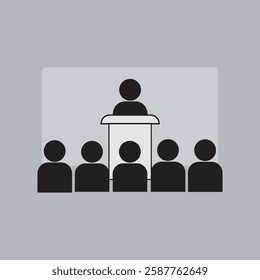 Design vector illustration icon management presentation
