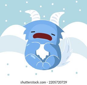 Design-Vektorgrafik-Maskottcharakter-Zeichenkartoon emotionaler Kunst 