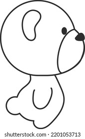 design vector illustration of panda drawing