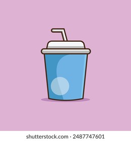 Design a vector illustration of a refreshing drink