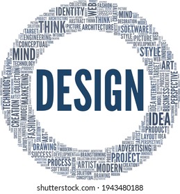 Design vector illustration word cloud isolated on a white background.