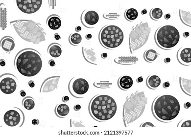 design vector ilustration eid al-fitr food , ketupat and together