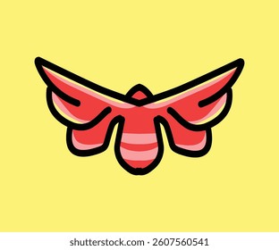 design vector insect for logo icon with red color