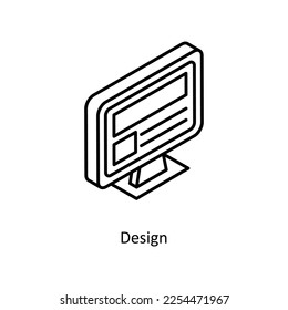 Design Vector Isometric Outline icon for your digital or print projects.
