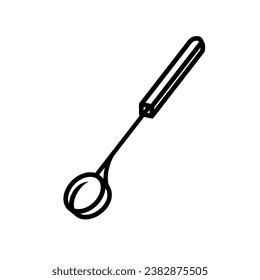 Design vector ladle in white background