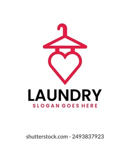 Design vector laundry industry logo