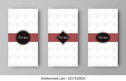 design of vector leaflet with flashlight pattern