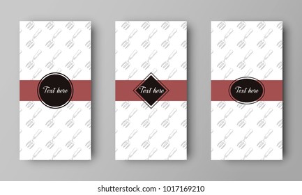 design of vector leaflet with garden rakes pattern
