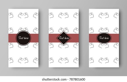 design of vector leaflet with headphones