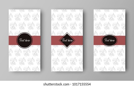 design of vector leaflet with rowan pattern