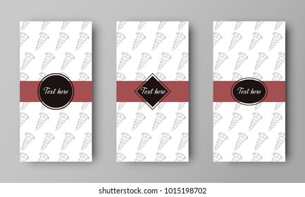 design of vector leaflet with screw pattern